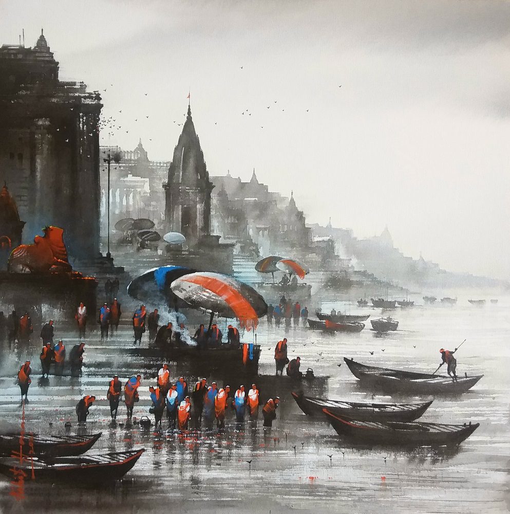 Banaras Ghat 2 | Tulika Arts Gallery